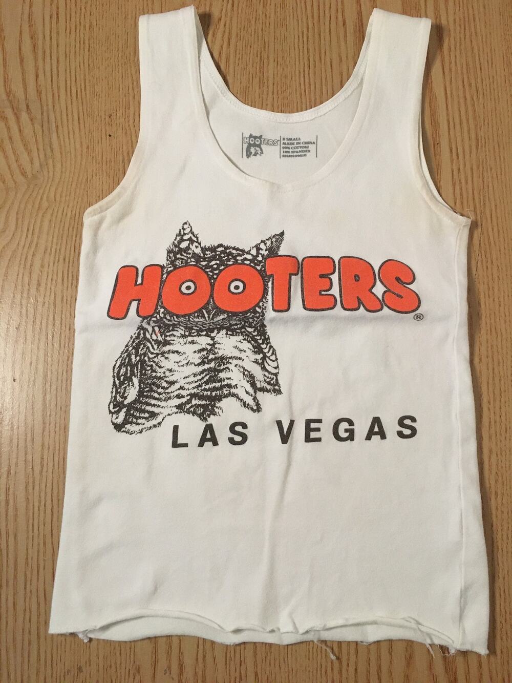 B15 Hooters Girl Worn Super Sexy Vintage Uniform Tank From Las Vegas Stretchy Xs